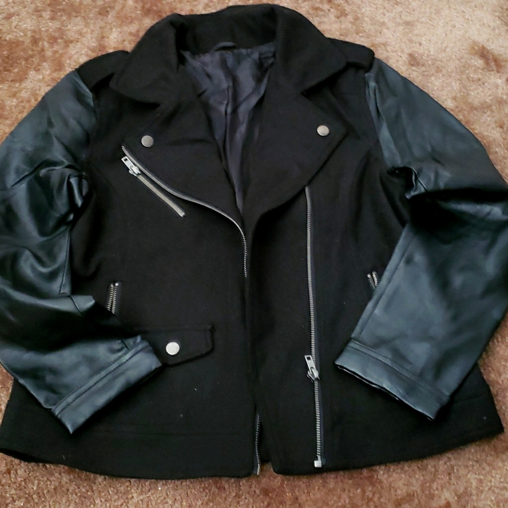 Faux leather jacket